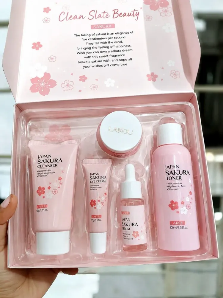 Japan Sakura Skin Care Combo Set